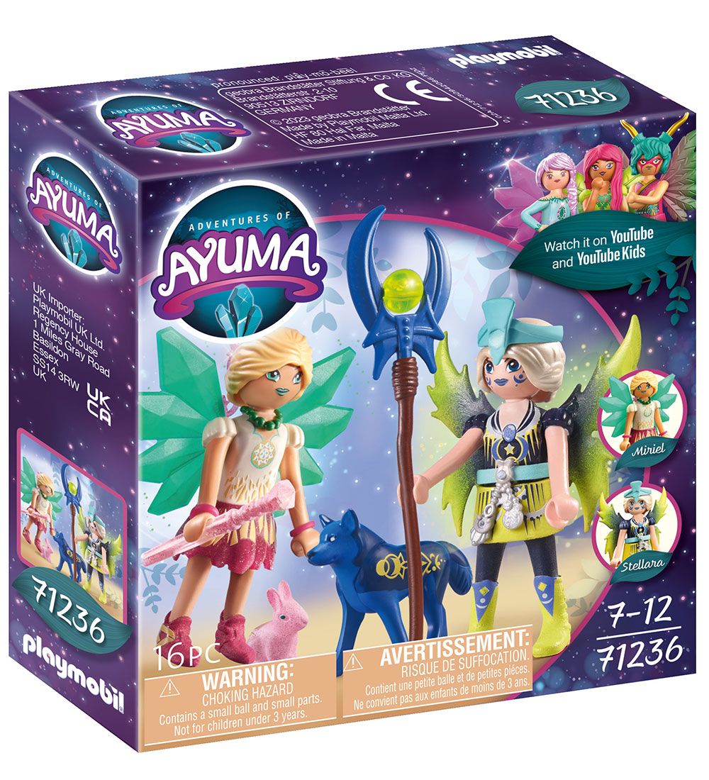 Playmobil Ayuma - Krystal- og månefe med totemdyr - 71236 - 16 D