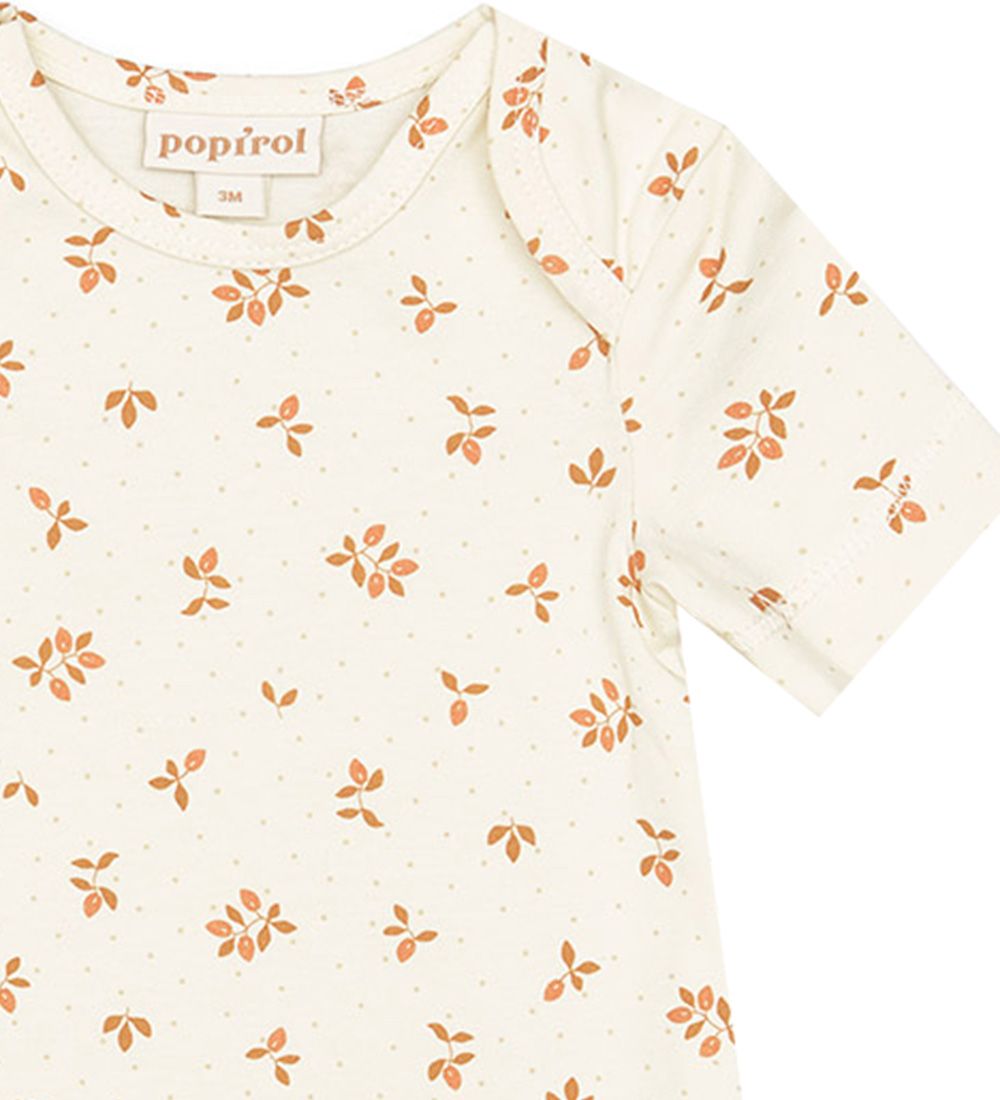 Popirol Body k/æ - Polula Baby Body - Print Blossom