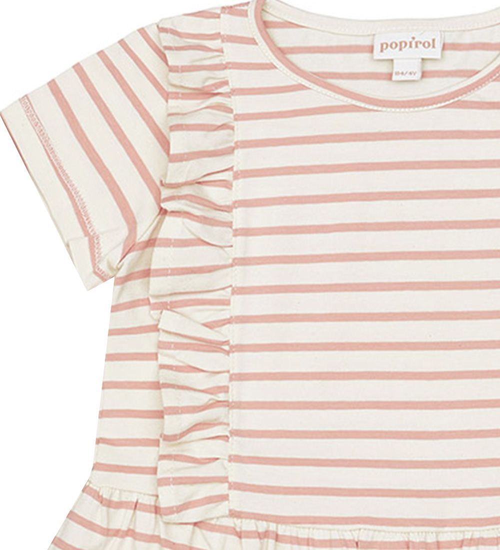 Popirol Kjole - Poanneli Dress - Striped Vanilla