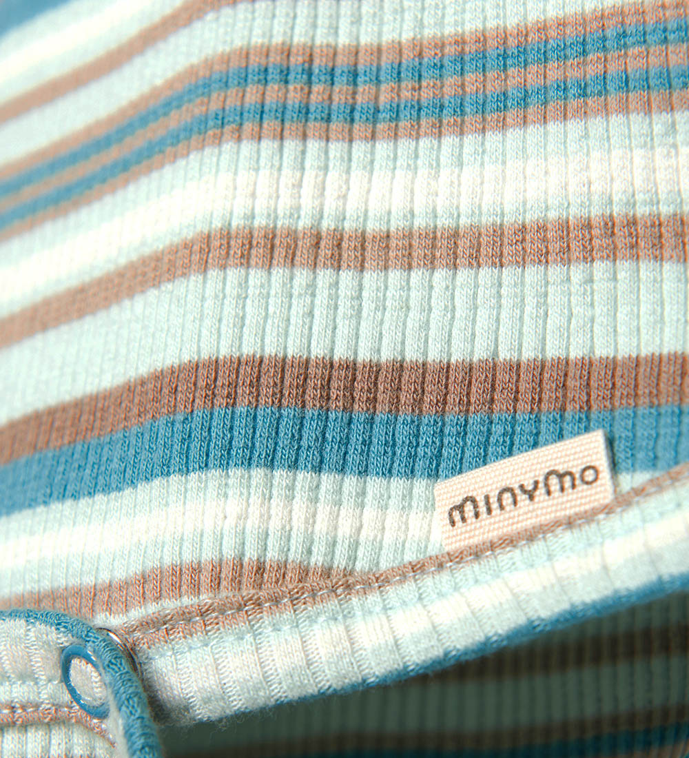 Minymo Body l/æ - Rib - Pastel Blue