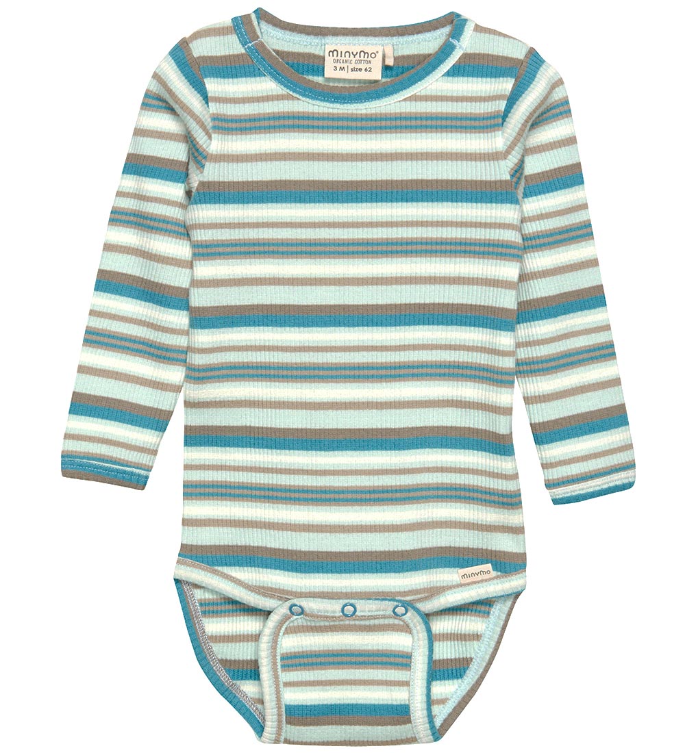 Minymo Body l/æ - Rib - Pastel Blue