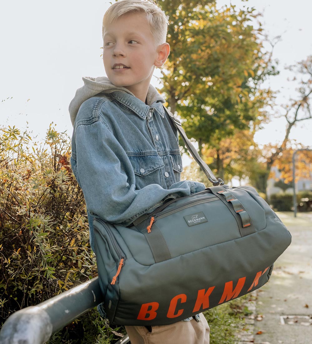 Beckmann Sportstaske - Grøn/Orange
