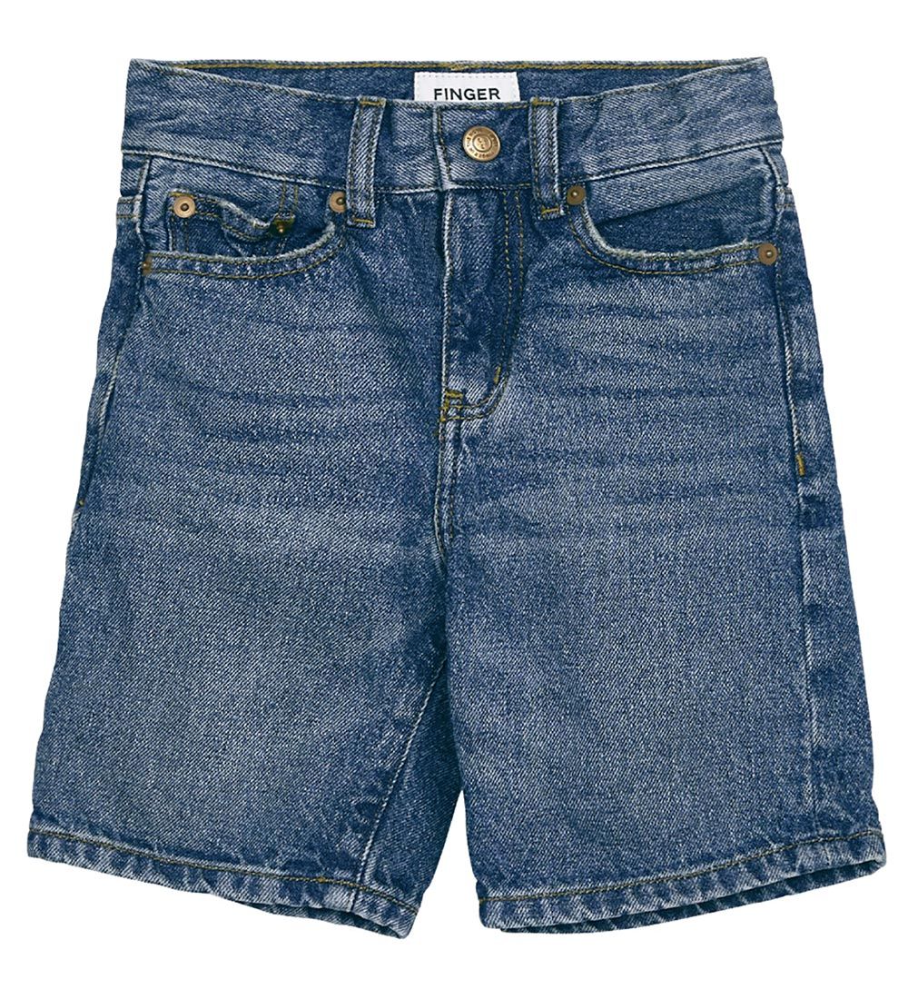 Finger In The Nose Denimhorts - Edward - Medium Blue