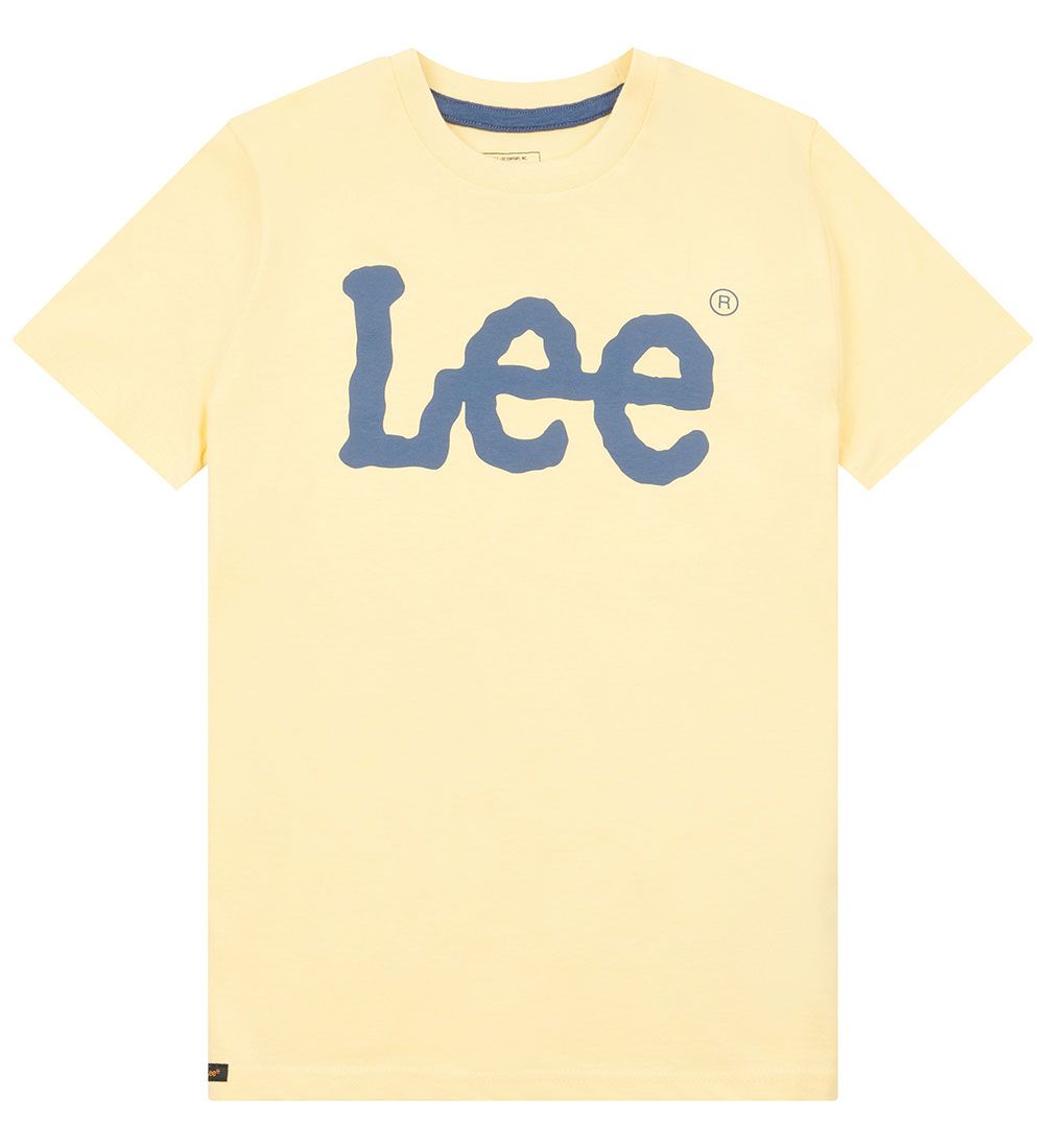 Lee T-shirt - Wobbly Graphic - Pale Banana