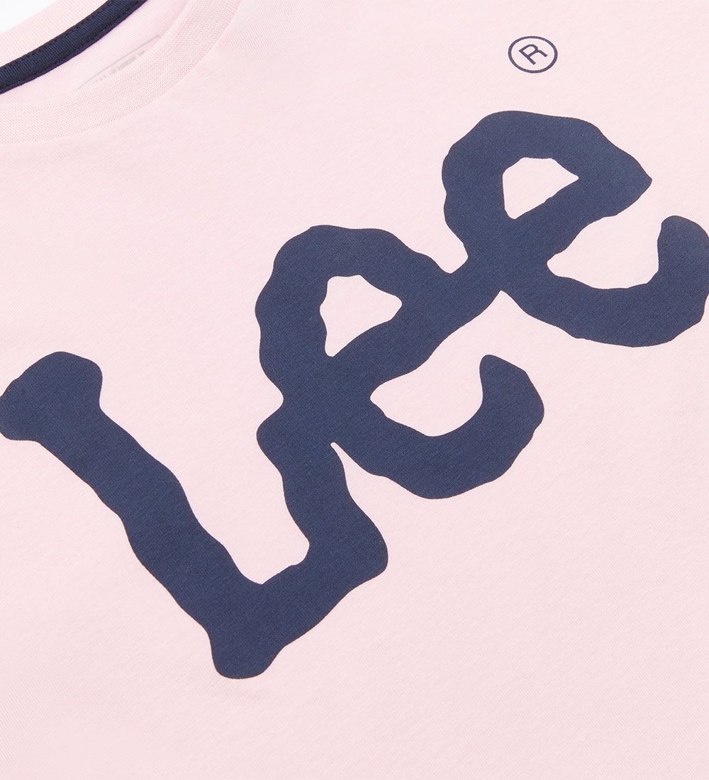 Lee T-shirt - Wobbly Graphic - Pink Lady