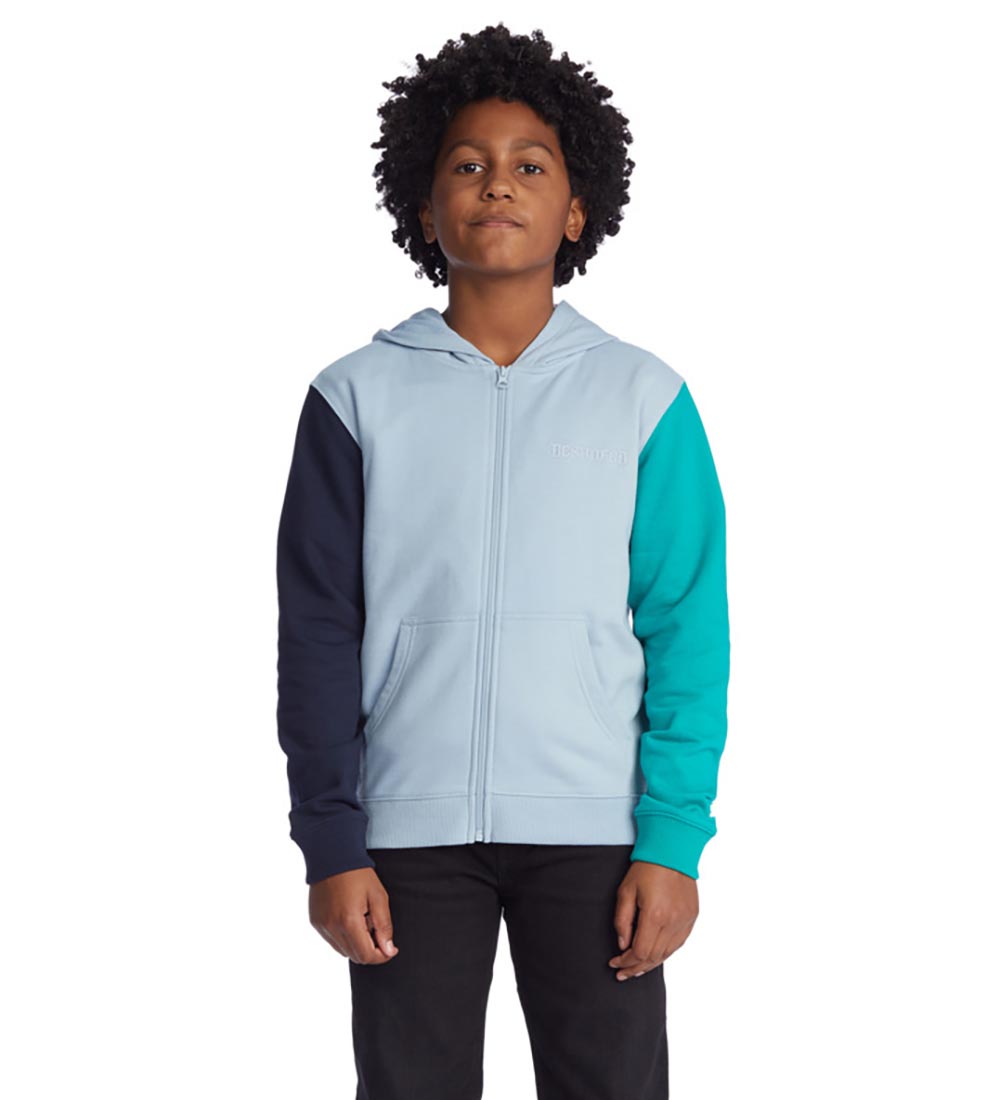 DC Cardigan m. Hætte - Riot 2 -  Light Blue