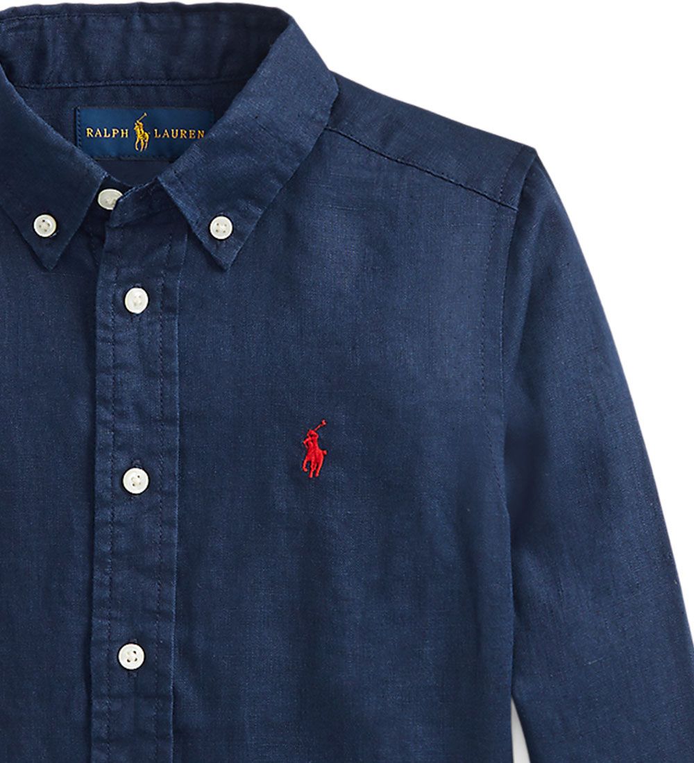 Polo Ralph Lauren Skjorte - Hør - Classics II - Navy