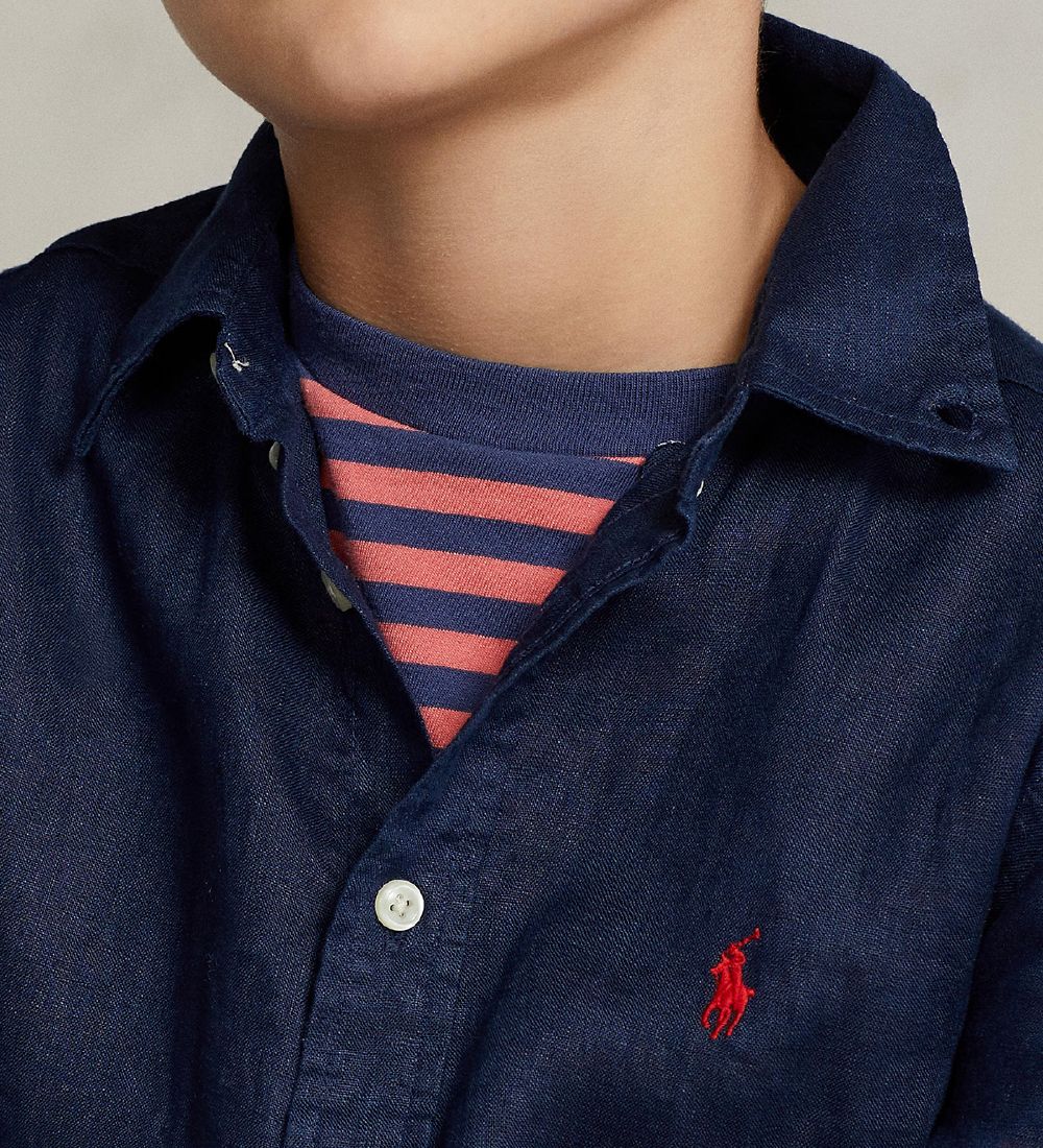 Polo Ralph Lauren Skjorte - Hør - Classics II - Navy