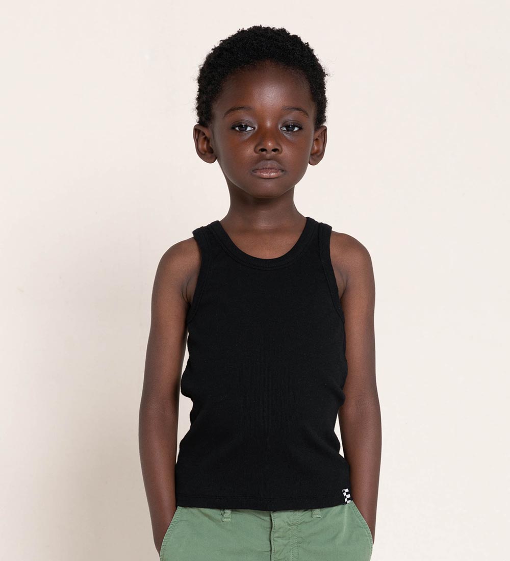 Finger In The Nose Tanktop - Rib - Sort