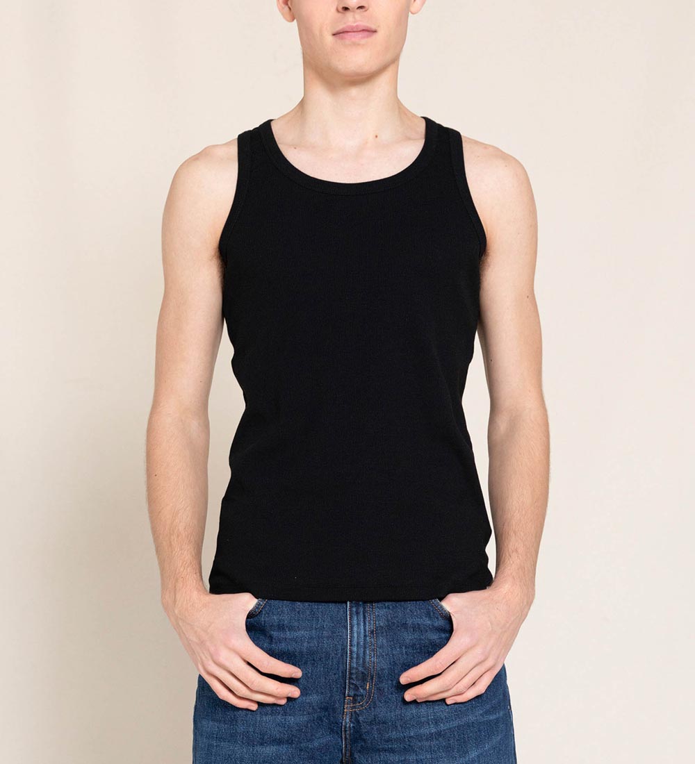 Finger In The Nose Tanktop - Rib - Sort