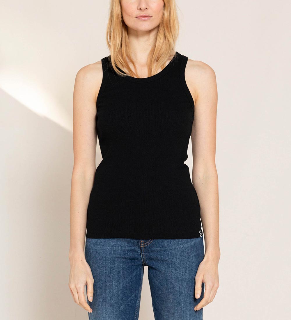 Finger In The Nose Tanktop - Rib - Sort