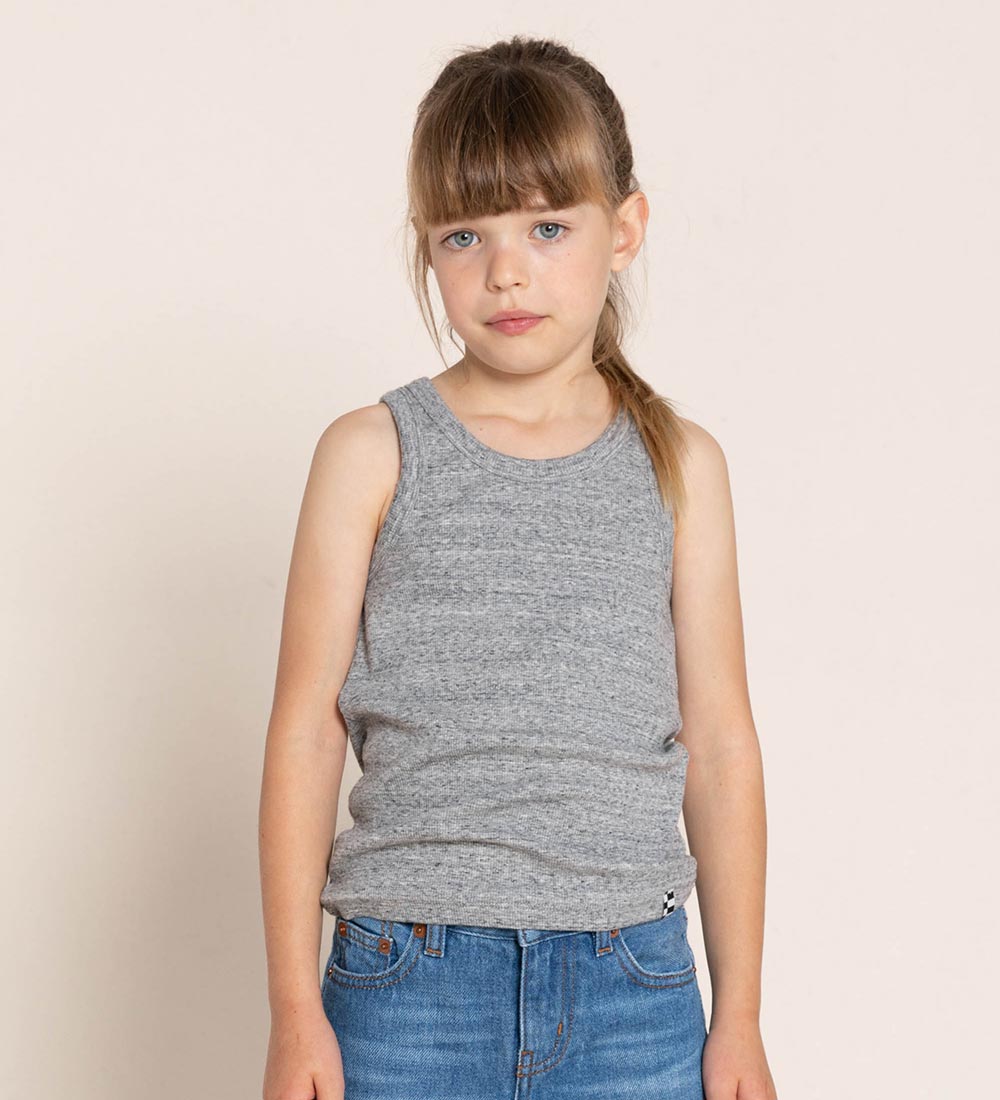 Finger In The Nose Tanktop - Rib - Gråmeleret