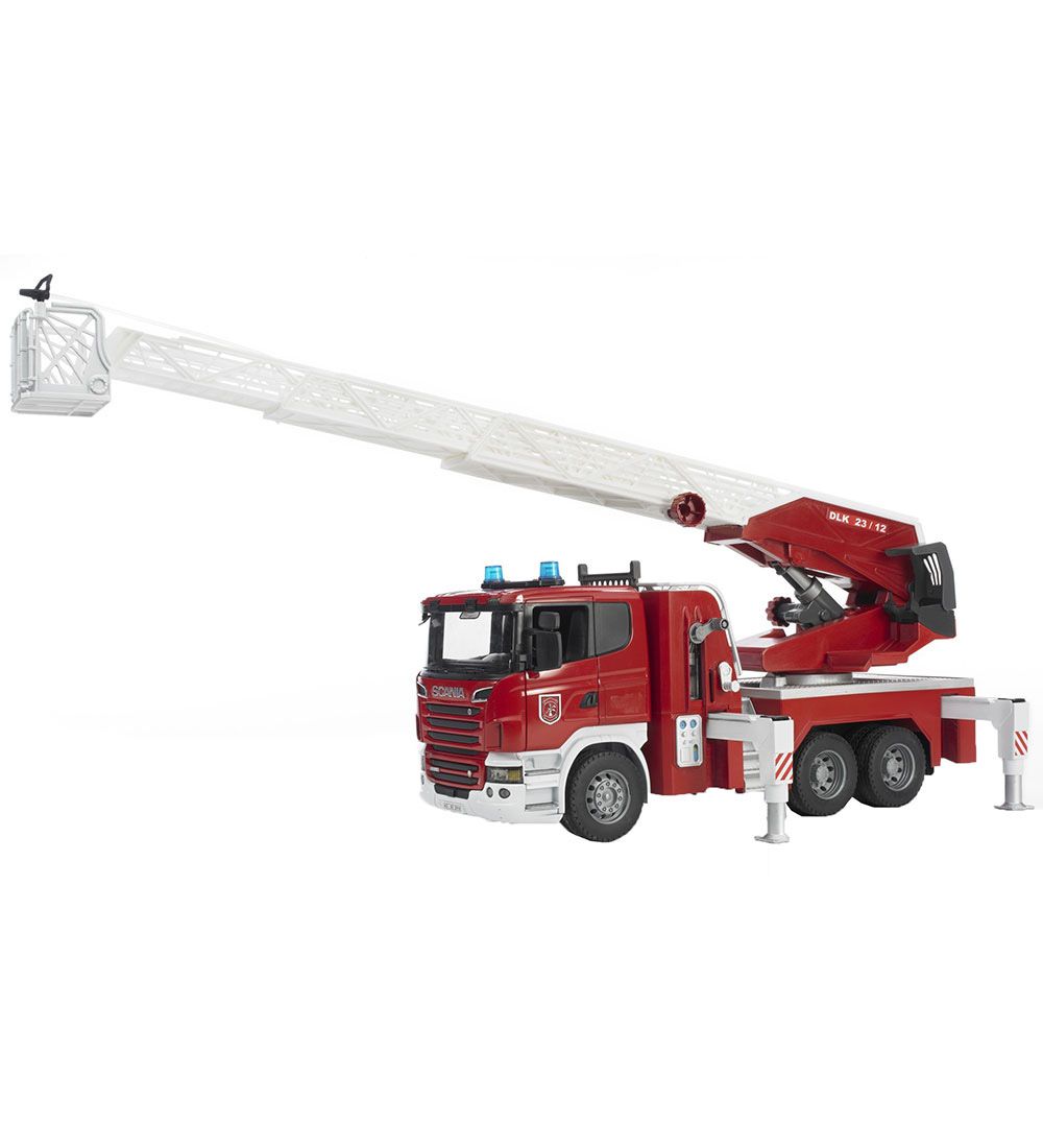 Bruder Bil - Scania R-Serie Brandbil m. Lys/Lyd - 03590
