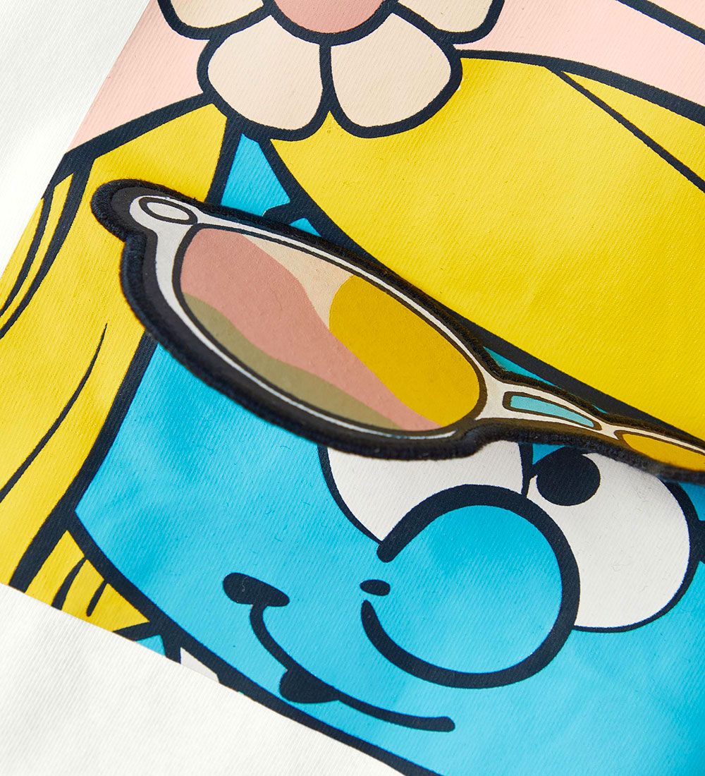 Name It T-shirt - NmfAni Smurf - Bright White