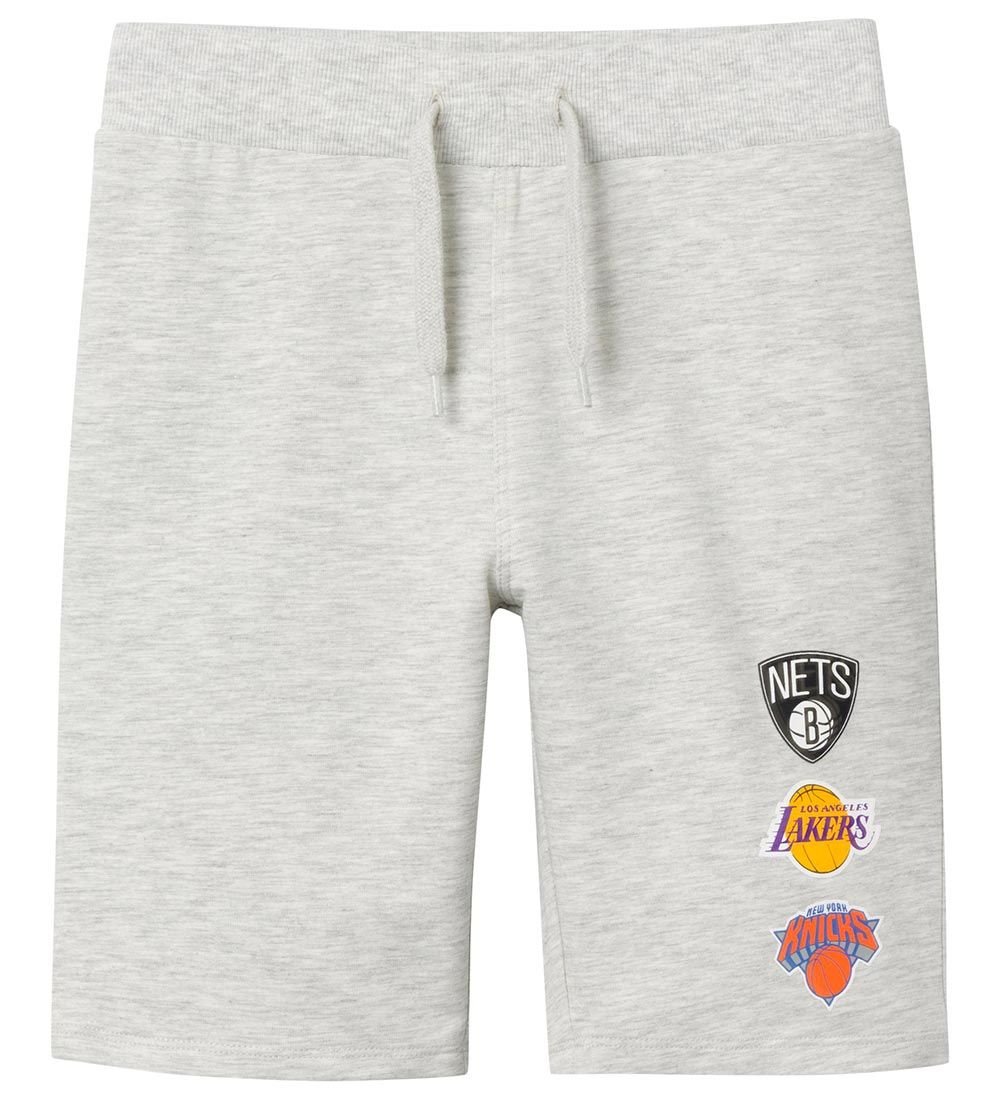Name It Sweatshorts - NkmAnser - Light Grey Melange