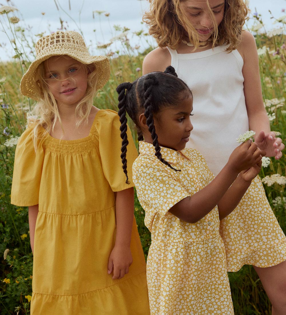 Vero Moda Girl Nederdel - VmBlanca - Golden Cream/Mini Henna