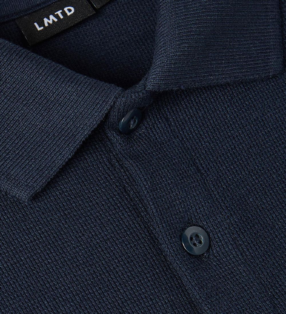 LMTD Skjorte - Piqué - NlmRest - Navy Blazer
