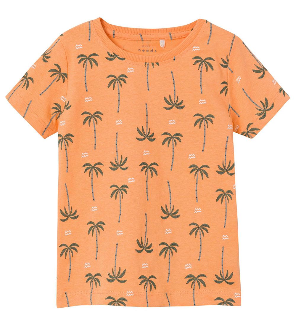 Name It T-shirt - NmmVarga - Mock Orange m. Palmer
