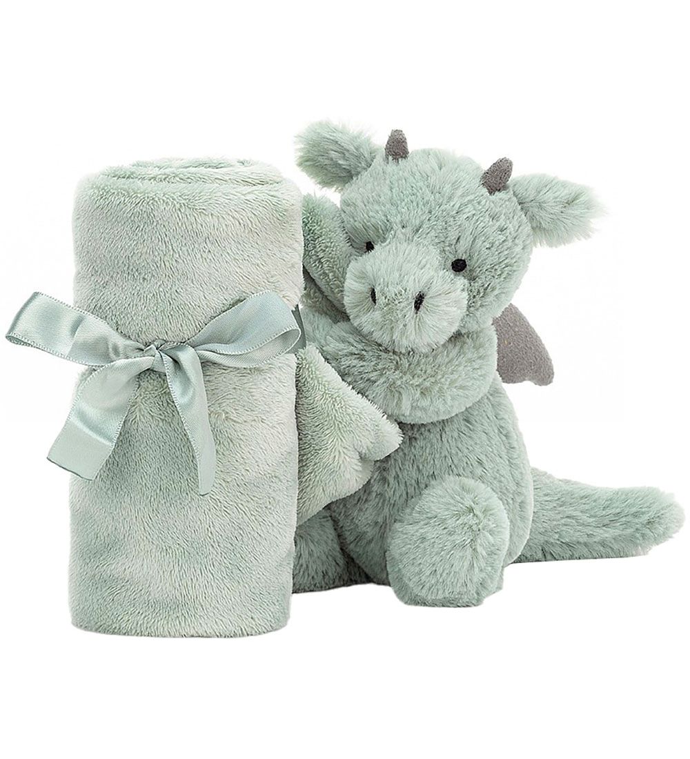 Jellycat Nusseklud - 34x34 cm - Bashful Dragon