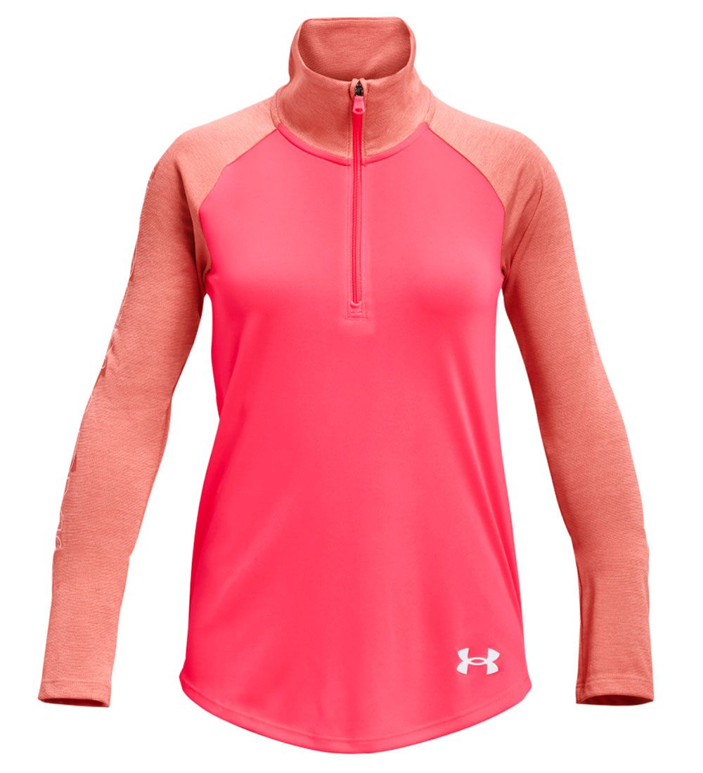 Under Armour Bluse - Tech Graphic 1/2 Zip - Pink Shock
