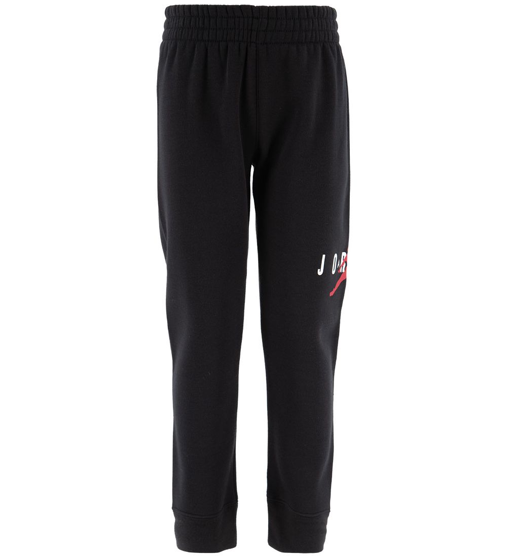 Jordan Sæt - Sweatpants/T-shirt - Sort m. Logo