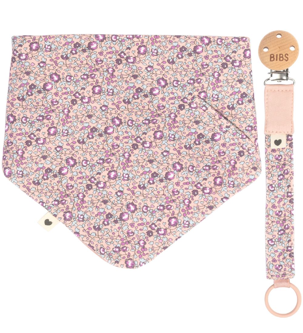 BIBS X Liberty Gavesæt - Savlesmæk/Suttesnor - Blomster - Eloise