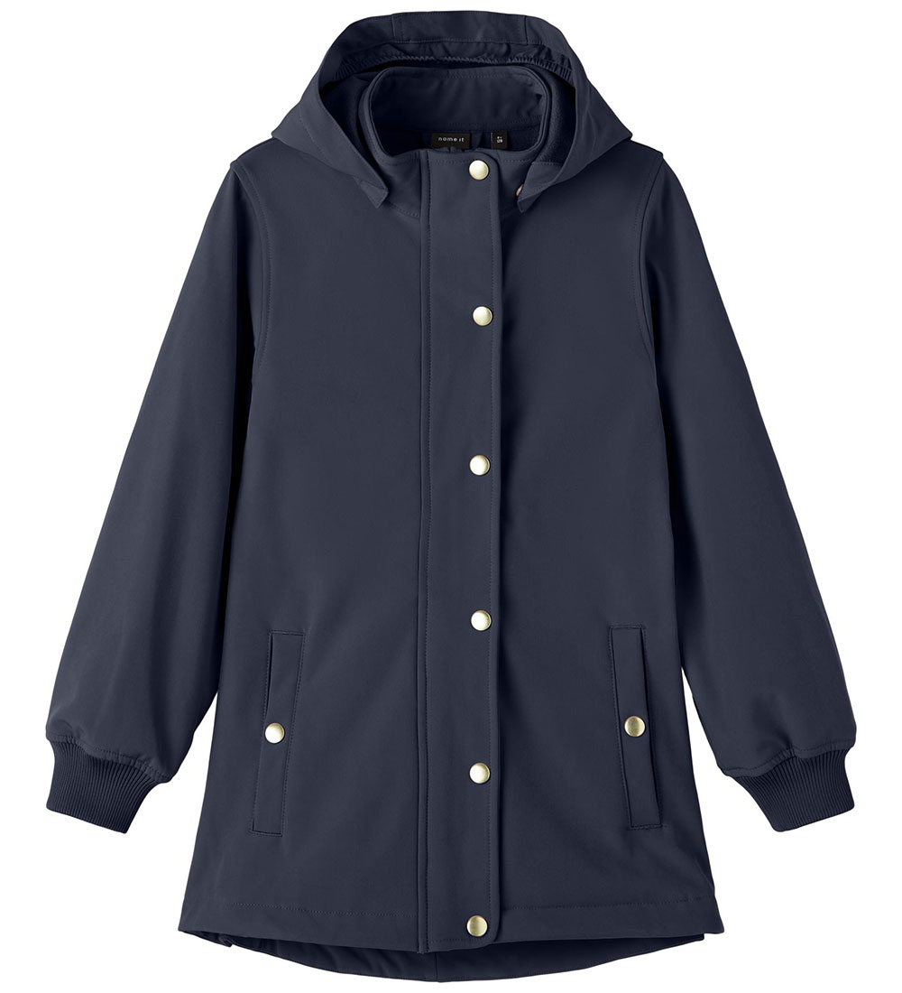 Name It Softshelljakke m. Fleece - NkfAlfa - Dark Sapphire