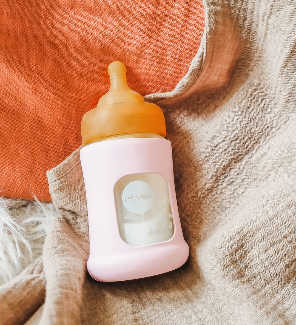 Hevea Sutteflaske - 150 ml - Powder Pink