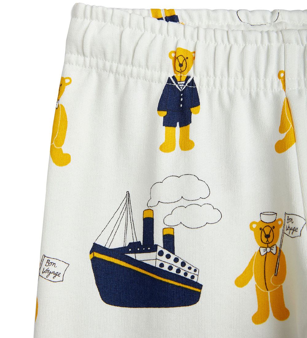 Mini Rodini Bukser - Teddybears - Hvid