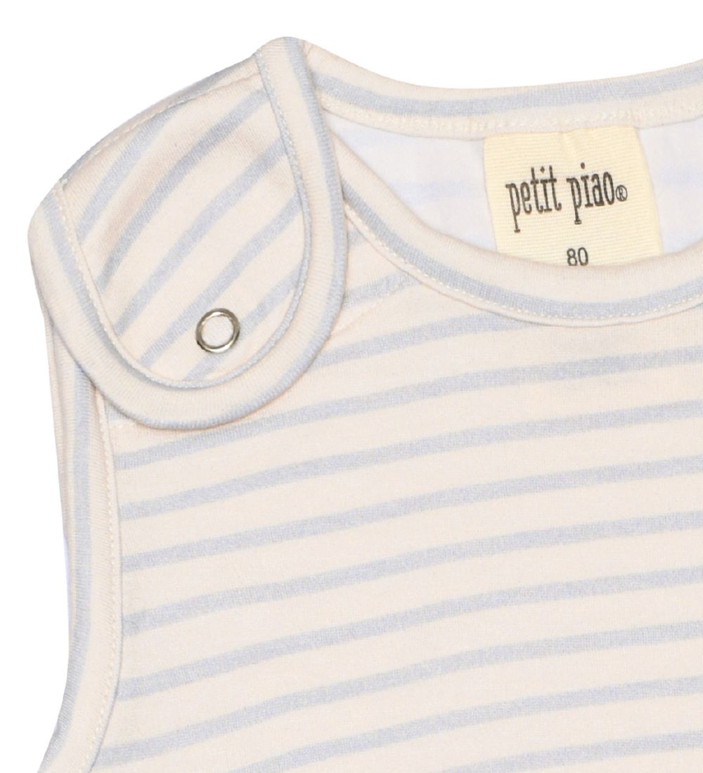 Petit Piao Body u/æ - Printed - Pearl Blue/Offwhite