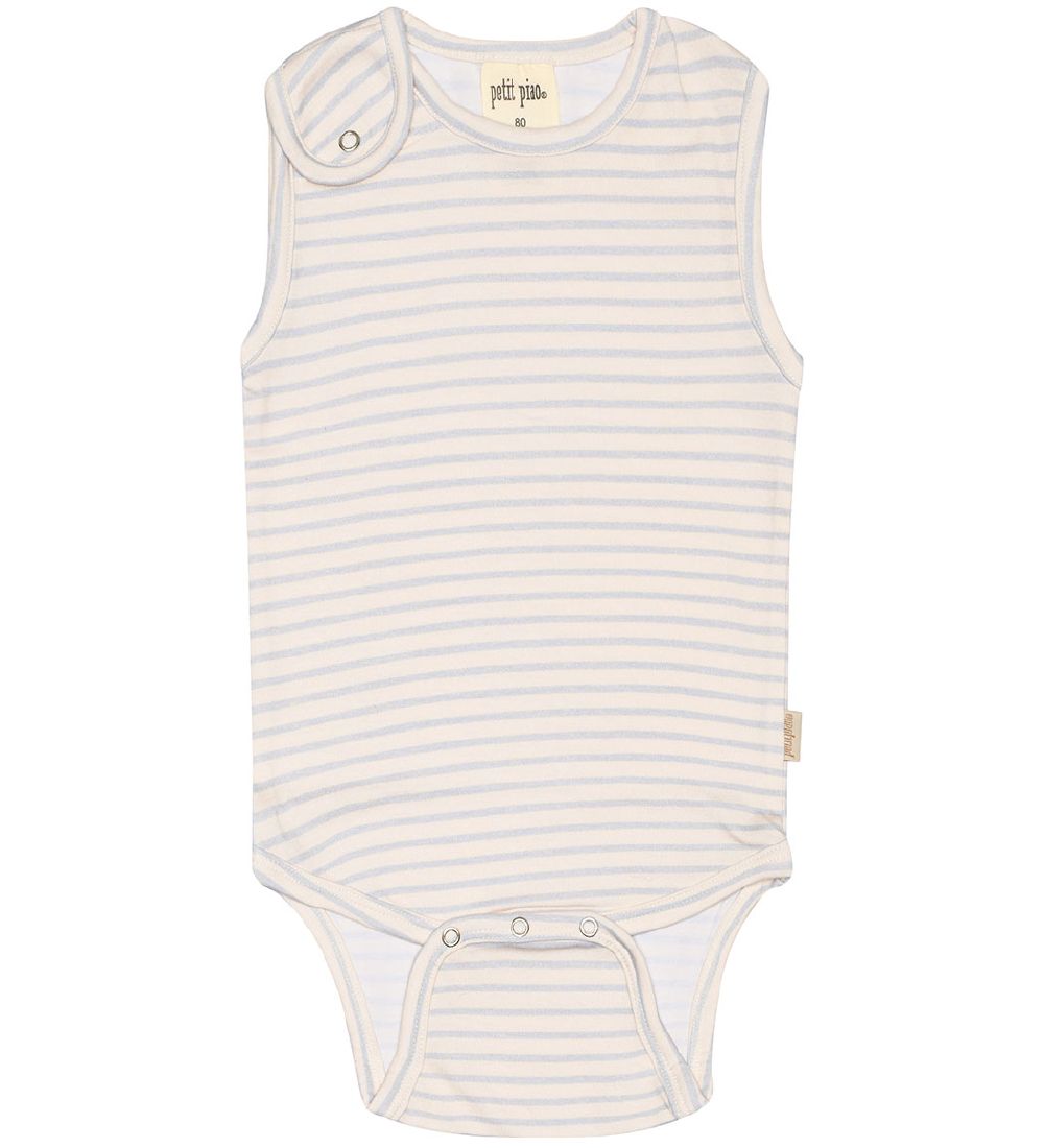 Petit Piao Body u/æ - Printed - Pearl Blue/Offwhite
