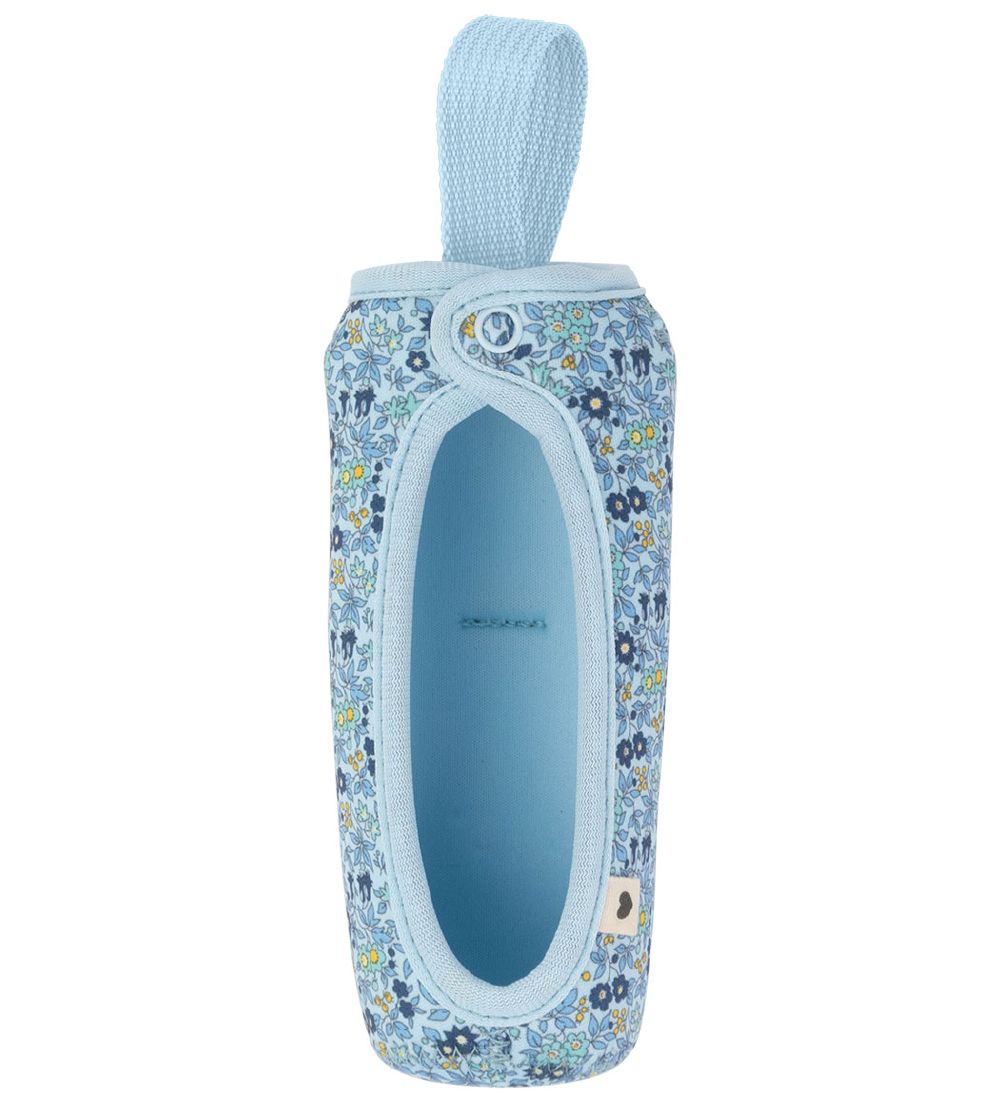 BIBS X Liberty Flaske Etui - Stor - Blomster - Baby Blue