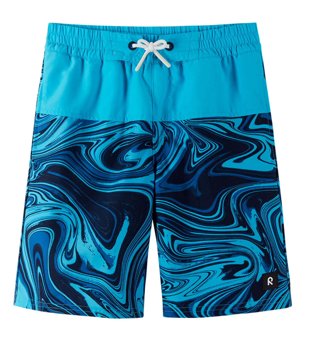 Reima Badeshorts - UV50+ - Papaija - Navy m. Print