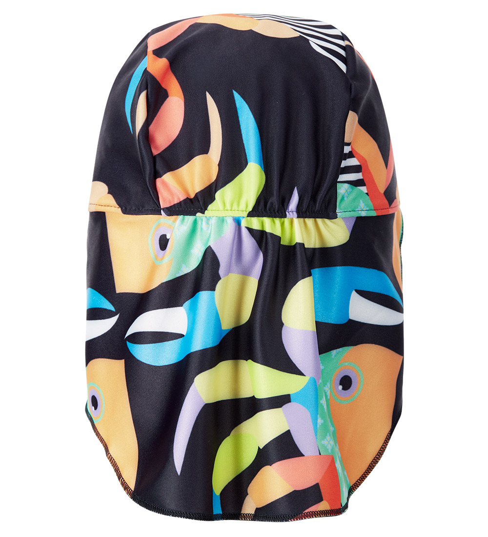 Reima Badehat - UV40+ - Kilpikonna - Sort m. Print