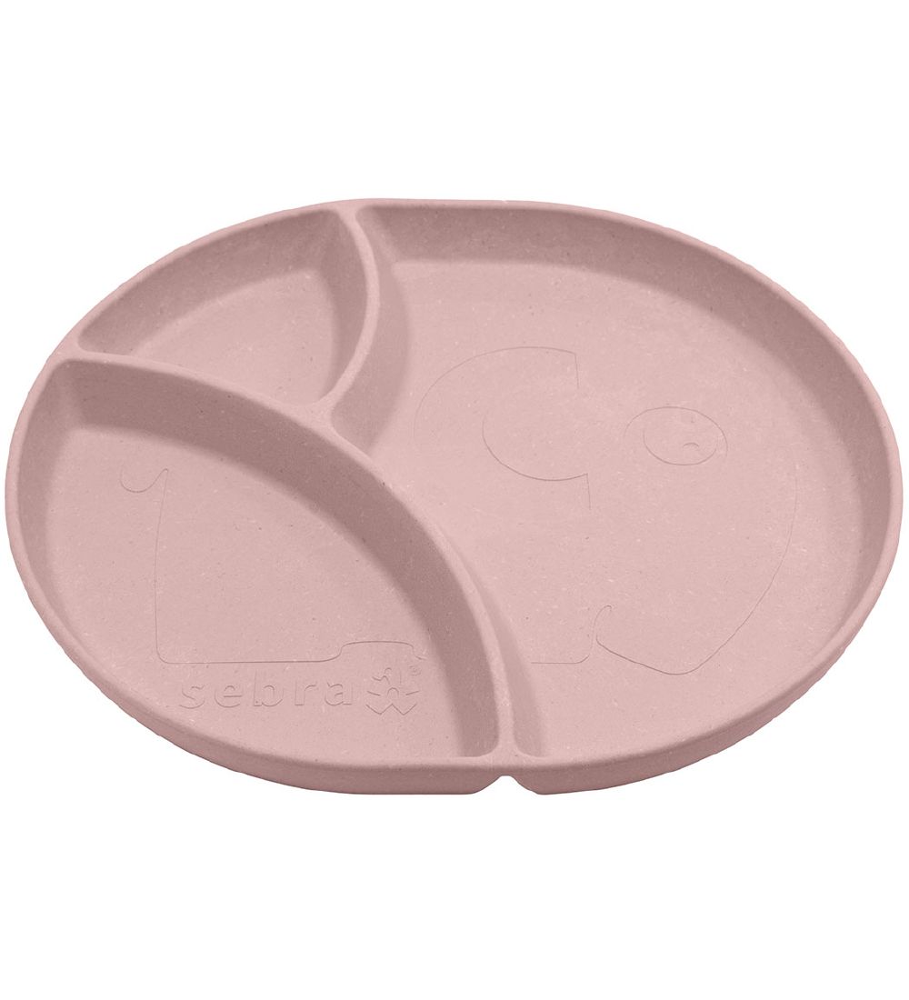Sebra Tallerken - Bioplast - 3 Rum - Mums - Blossom Pink