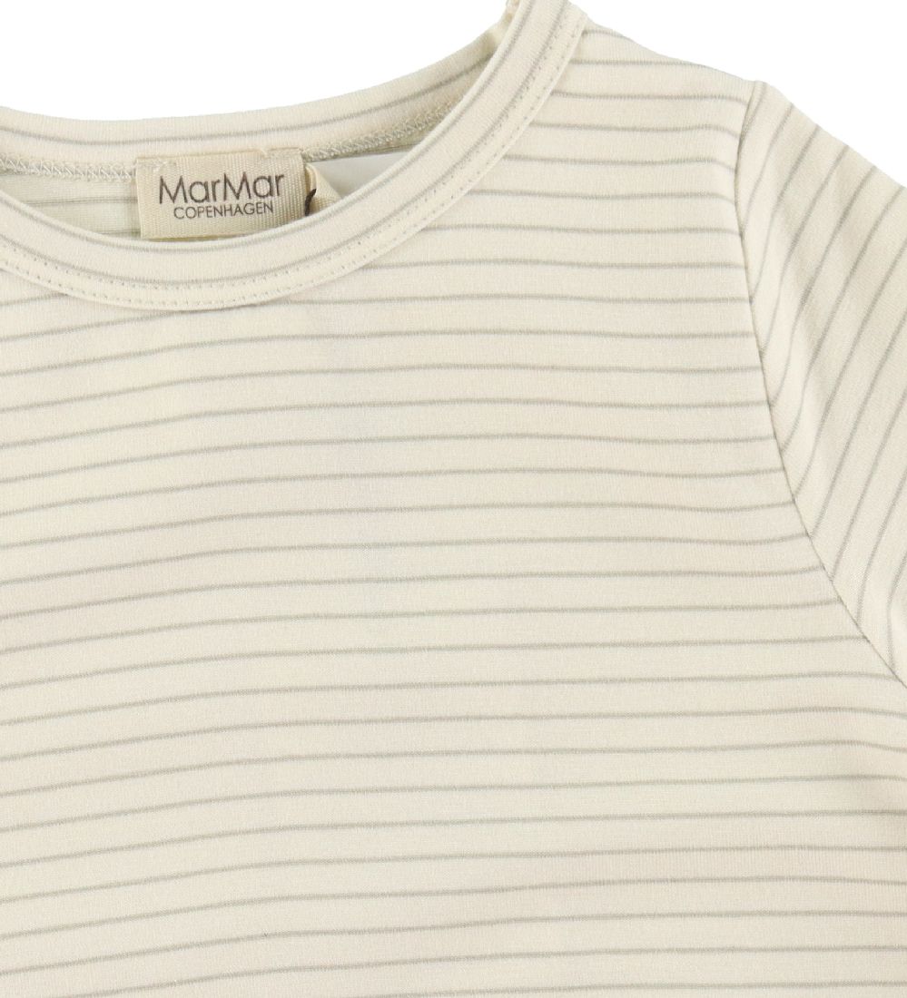 MarMar T-shirt - Modal - Tago - White Sage Stripe