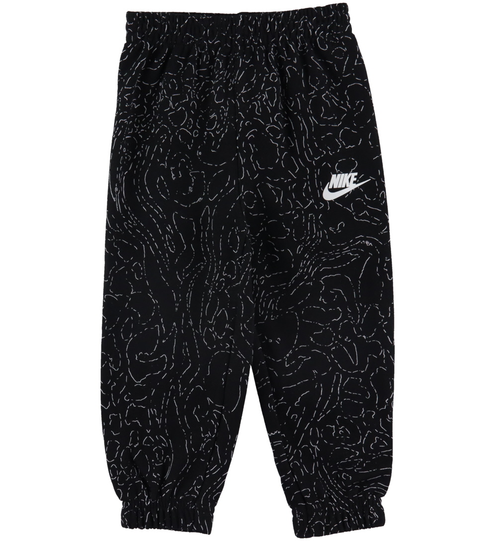 Nike Sæt - T-shirt/Sweatpants - Sort/Hvid