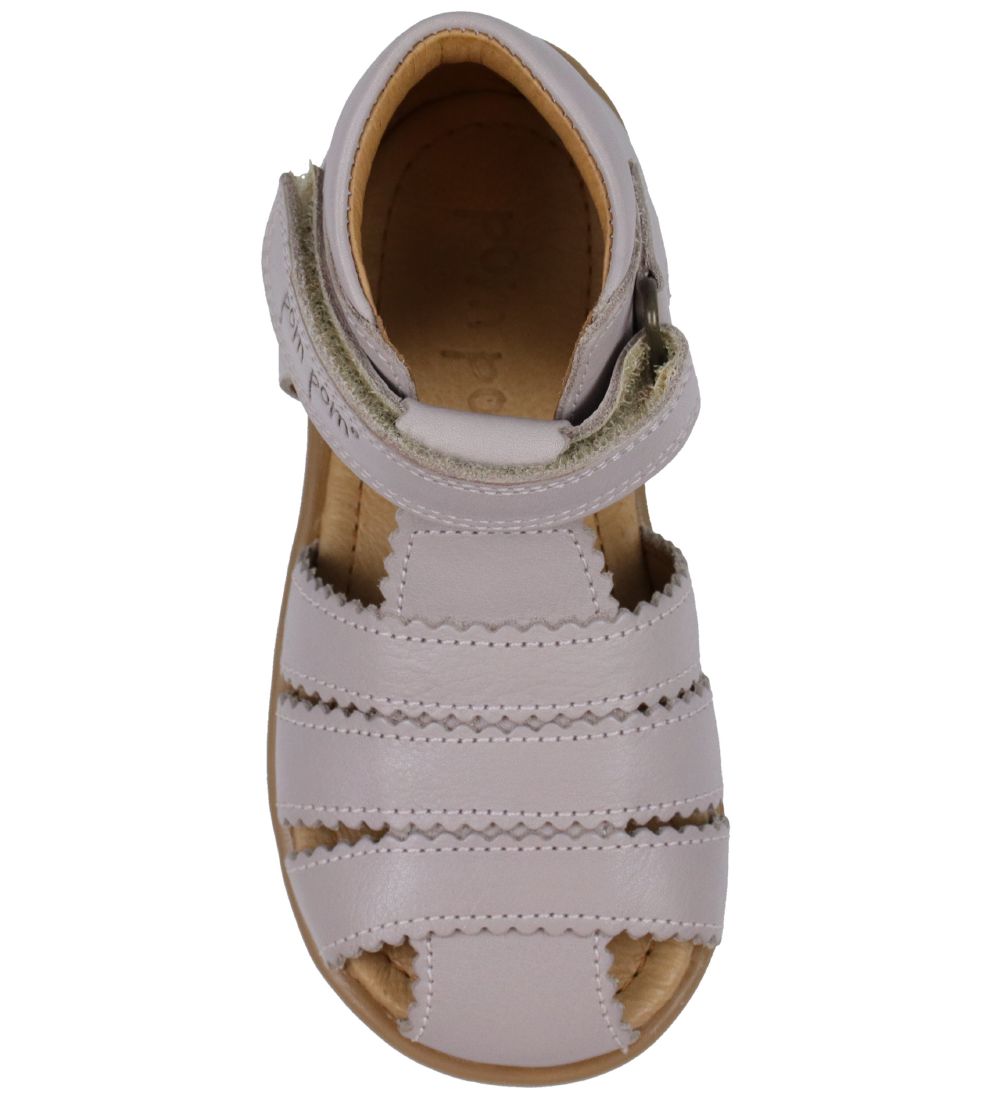 Pom Pom Sandaler - Starters Scallop Velcro - Light Lavender