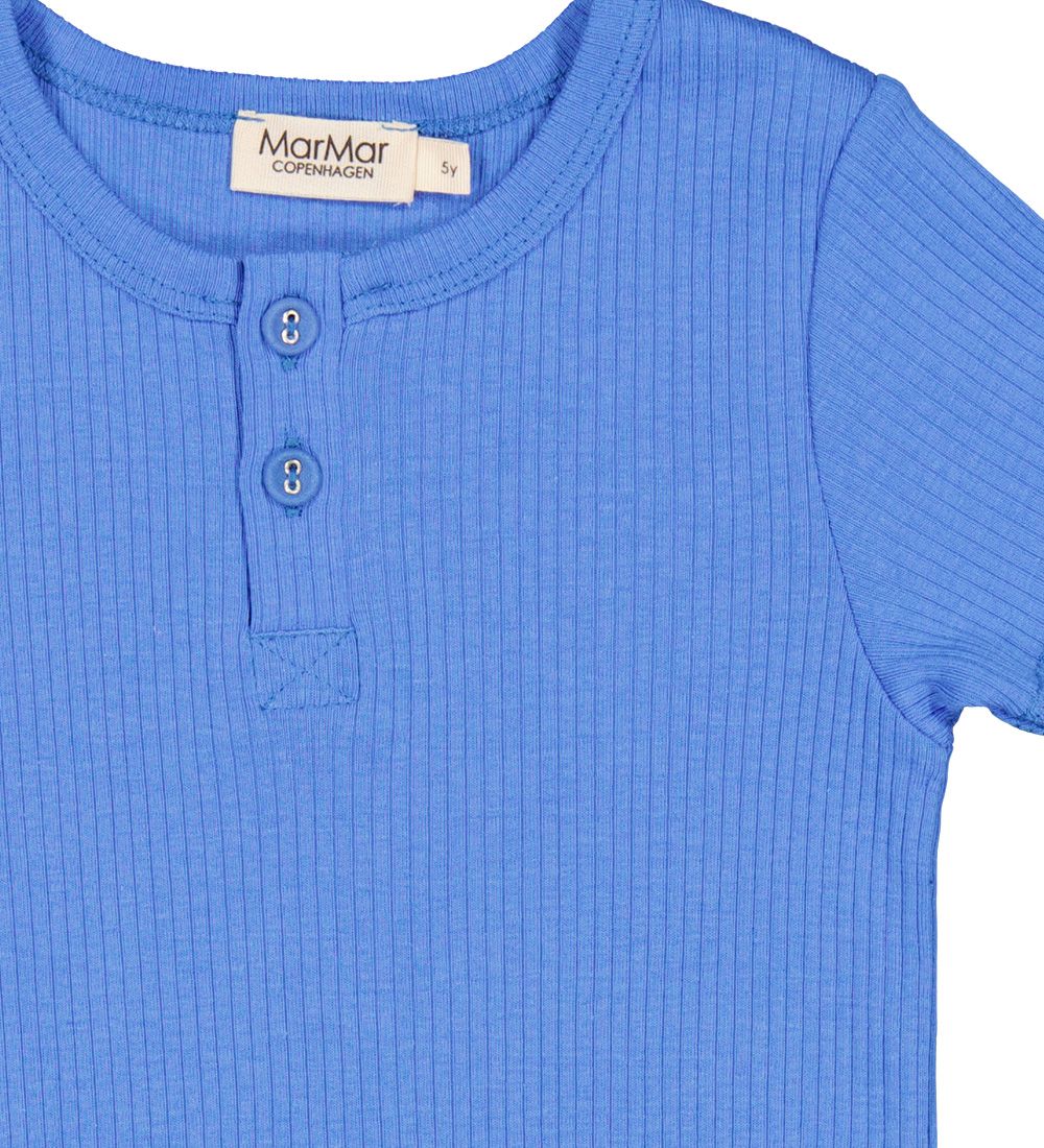 MarMar T-shirt - Modal - Rib - Vivid Blue
