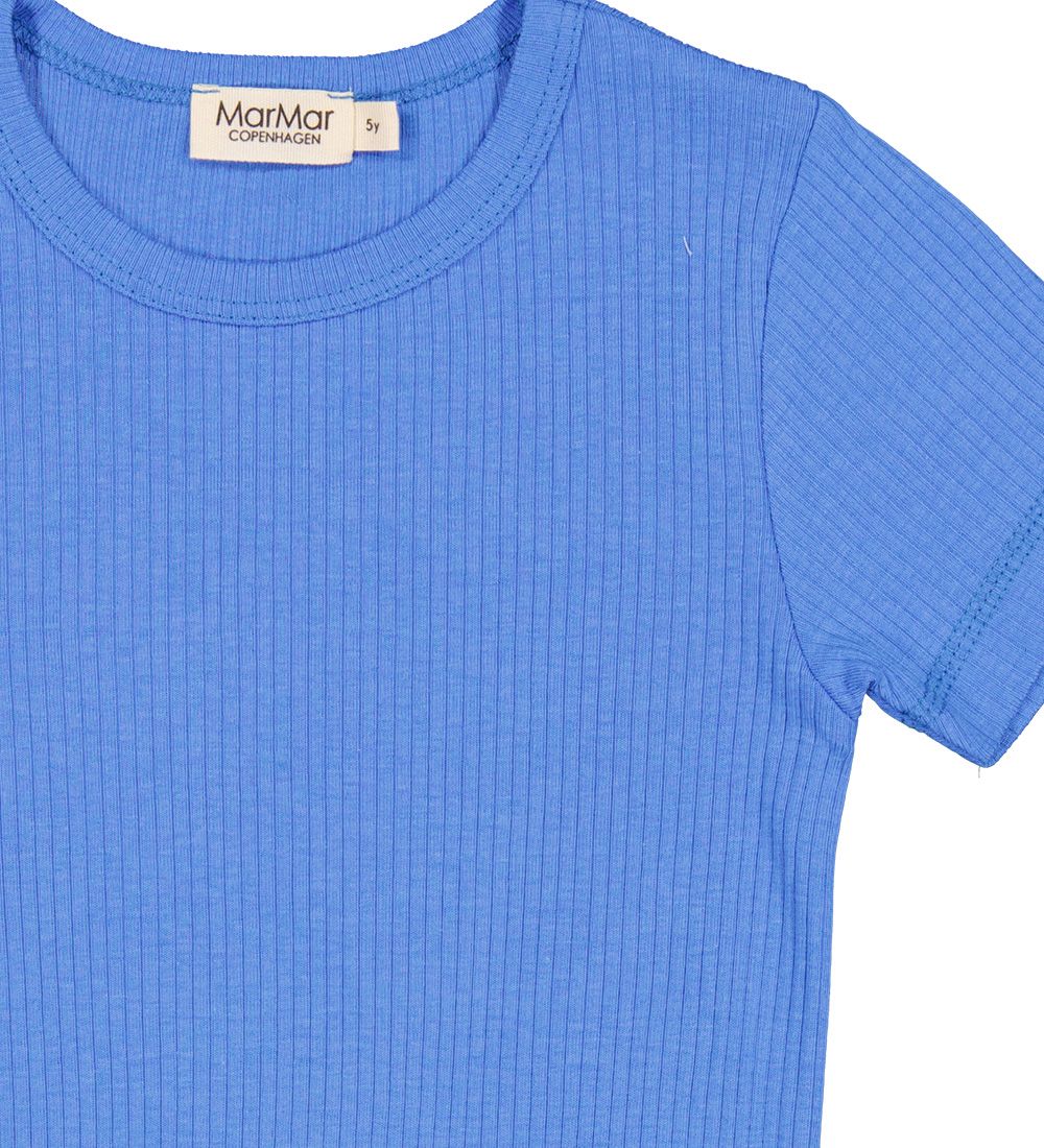 MarMar T-shirt - Modal - Rib - Vidid Blue