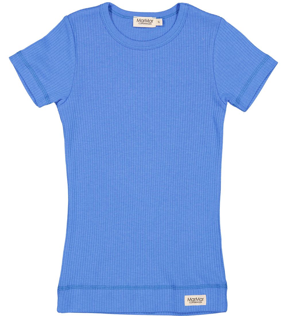 MarMar T-shirt - Modal - Rib - Vidid Blue