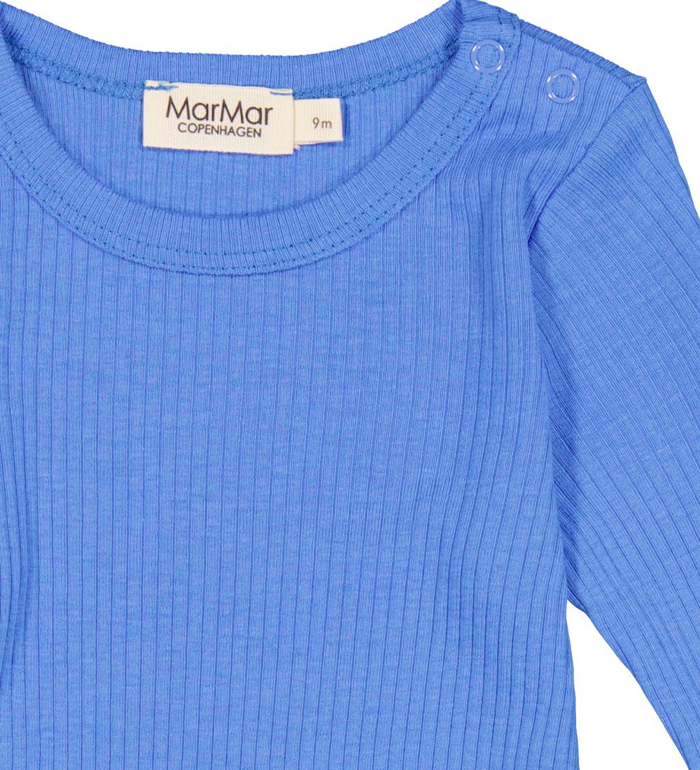 MarMar Bluse - Modal - Rib - Vivid Blue