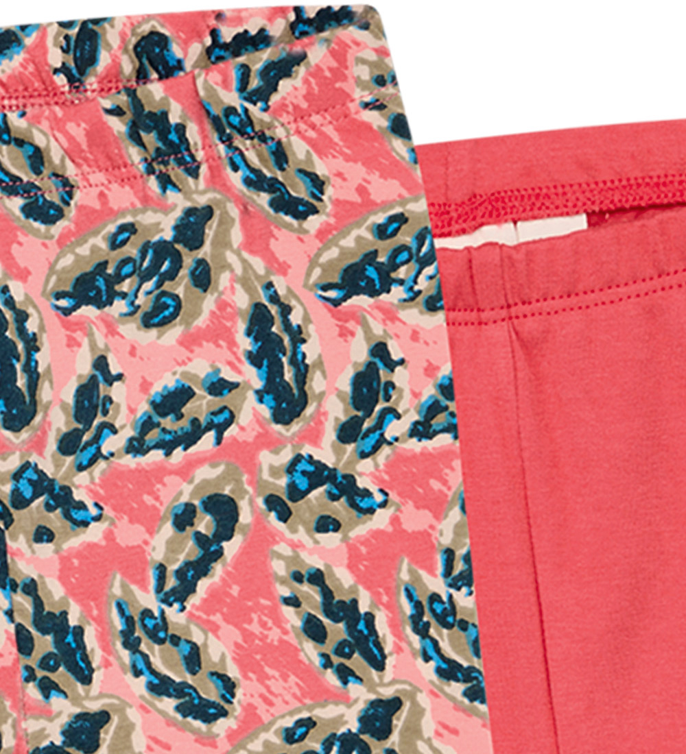 Noa Noa miniature Leggings - 2-pak - Print Rose/Blue