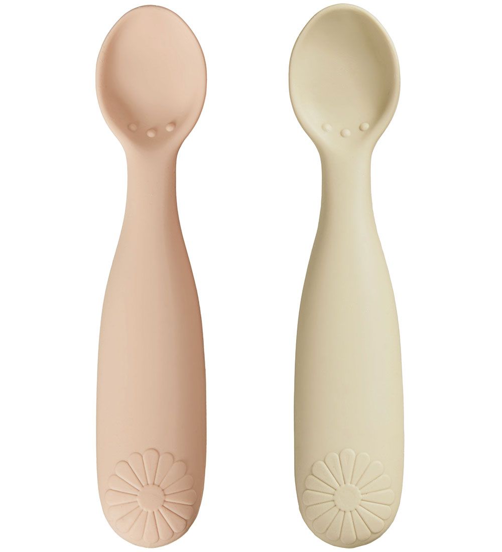 Cam Cam Skeer - Silikone - 2-pak - Flower - Coral Mix
