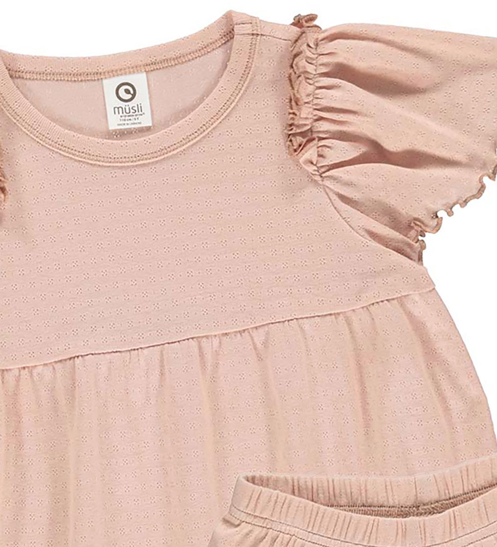 Müsli Nattøj - T-shirt/Shorts - Pretty - Spa Rose
