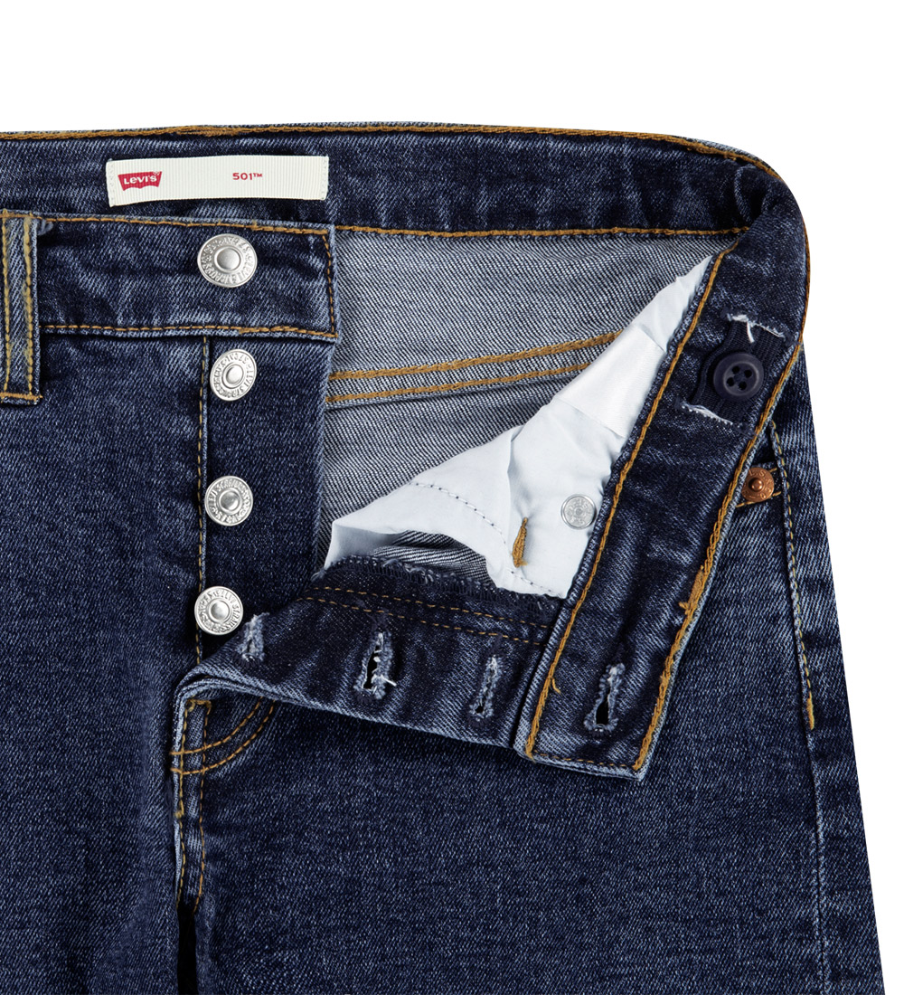 Levis Jeans - Straight - 501 - Dark Stonewash