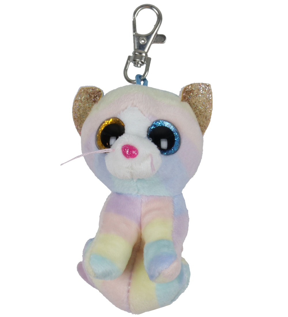 Ty Nøglering m. Bamse - Beanie Boos - 10 cm - Heather