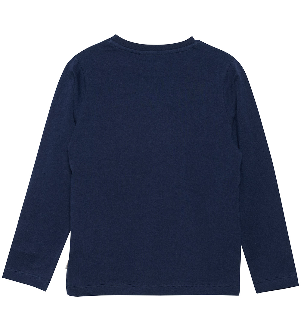 Minymo Bluse - Navy Light m. Dinosaur