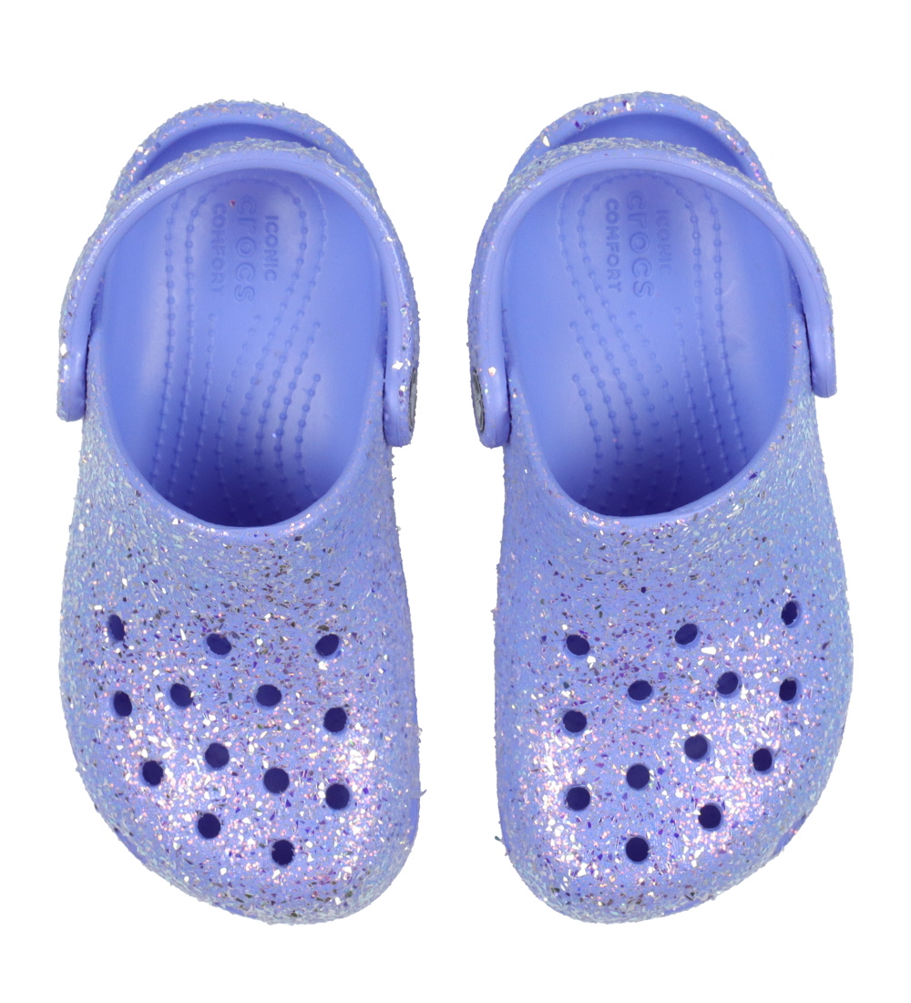 Crocs Sandaler - Classic Glitter Clog K - Moon Jelly