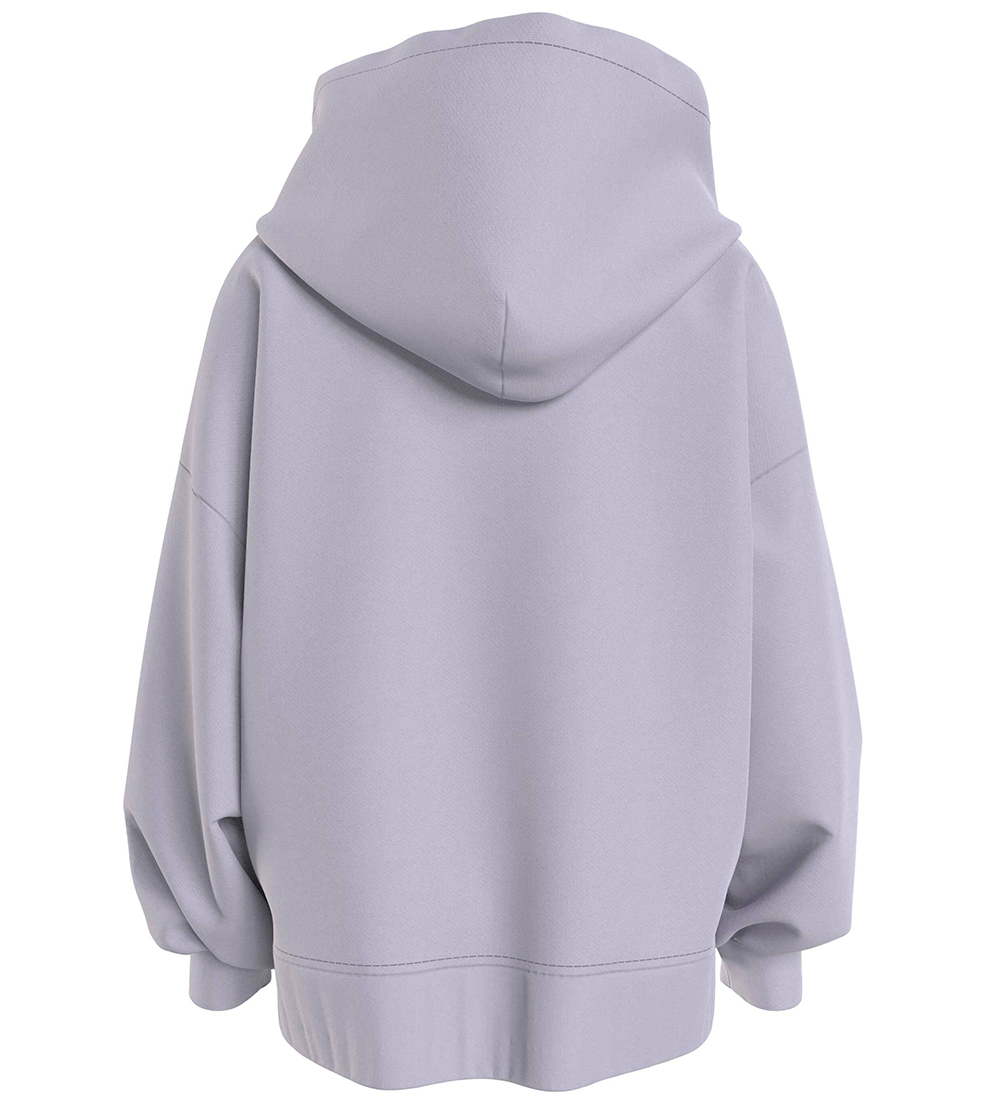 Calvin Klein Hættetrøje - Monogram Off Placed - Lilla